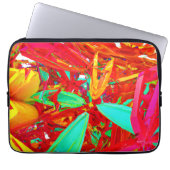 Abstraktes Muster in lebhaften Farben Laptopschutzhülle (Vorderseite)
