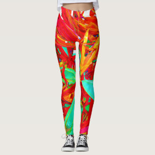 Abstraktes Muster in lebhaften Farben Leggings