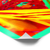 Abstraktes Muster in lebhaften Farben Poster (Ecke)