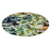 Abstraktes Muster in lebhaften Farben Schneidebrett (Ecke)