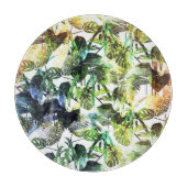 Abstraktes Muster in lebhaften Farben Schneidebrett (Vorderseite)