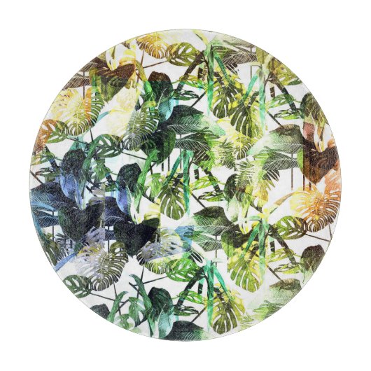 Abstraktes Muster in lebhaften Farben Schneidebrett (Vorderseite)