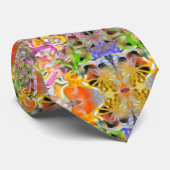 Abstraktes Muster in Multi-Farb-Neck-Tie Krawatte (Gerollt)