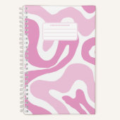 Abstraktes Muster in Pastellfarbe Wavy Notizblock (Vorderseite)