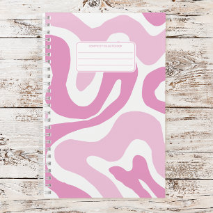 Abstraktes Muster in Pastellfarbe Wavy Notizblock