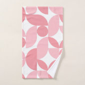 Abstraktes Muster in Rosa Badhandtuch Set (Handtuch)
