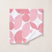 Abstraktes Muster in Rosa Badhandtuch Set (Waschlappen)