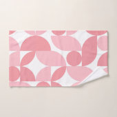 Abstraktes Muster in Rosa Badhandtuch Set (Handtuch)