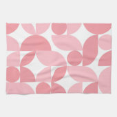 Abstraktes Muster in Rosa Geschirrtuch (Horizontal)