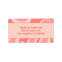 Abstraktes Muster in rosa Schwarz Retro