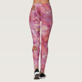 Abstraktes Muster in Rose Leggings (Rückseite)
