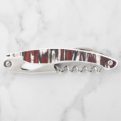 Abstraktes Muster in Rot Kellnermesser (Vorderseite)