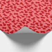 Abstraktes Muster in Rot und Rosa Geschenkpapier (Ecke)