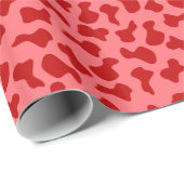 Abstraktes Muster in Rot und Rosa Geschenkpapier (Rolleneckpunkt)