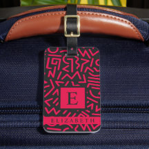 Abstraktes Muster in Schwarz-Rosa