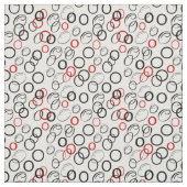 Abstraktes Muster in Schwarz und Rot Stoff (Muster)