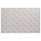 Abstraktes Muster in Schwarz und Rot Stoff (Fat Quarter (45,7 x 55,9 cm))