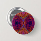 Abstraktes Muster in warmer Farbe Button (Vorne & Hinten)