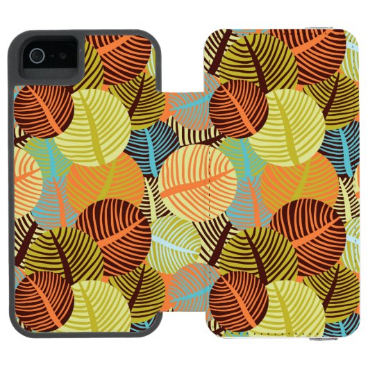 Abstraktes Muster Incipio iPhone Geldbeutel-Hülle (Folio Geöffnet)