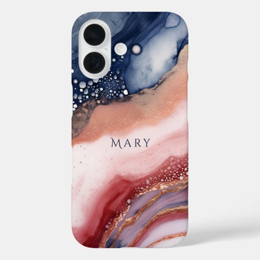 Abstraktes Muster iPhone Gehäuse. Individuelle Nam Case-Mate iPhone Hülle (Rückseite)