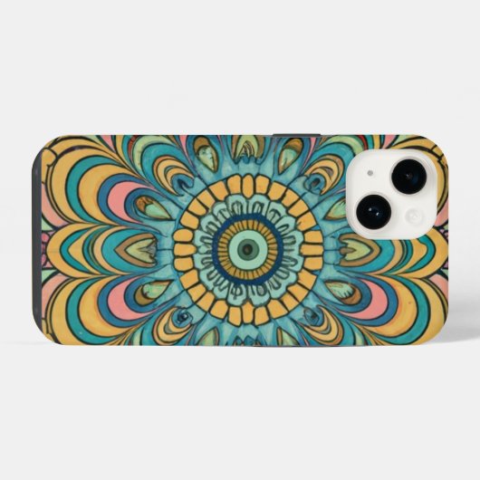 Abstraktes Muster iPhone Hülle (Rückseite (Horizontal))