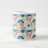 Abstraktes Muster Jumbo-Tasse (Vorderseite)