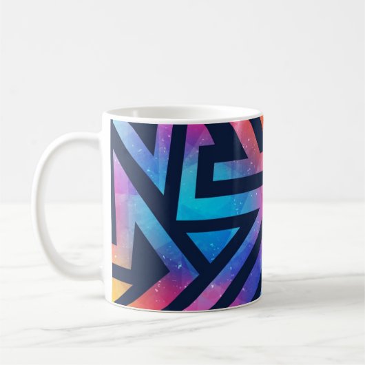 Abstraktes Muster Kaffeetasse (Links)