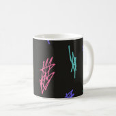 Abstraktes Muster Kaffeetasse (VorderseiteRechts)