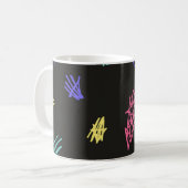Abstraktes Muster Kaffeetasse (Vorderseite Links)
