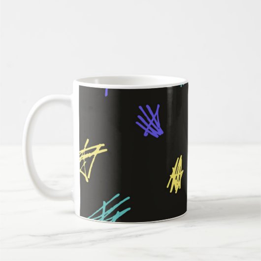Abstraktes Muster Kaffeetasse (Links)