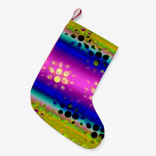 Abstraktes Muster Kleiner Weihnachtsstrumpf (Vorderansicht (hängend))