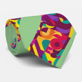 Abstraktes Muster Krawatte (Gerollt)