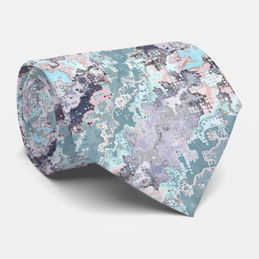 Abstraktes Muster Krawatte (Gerollt)