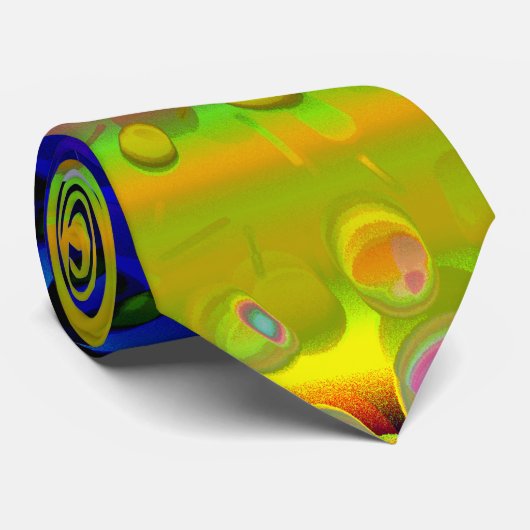 Abstraktes Muster Krawatte (Gerollt)