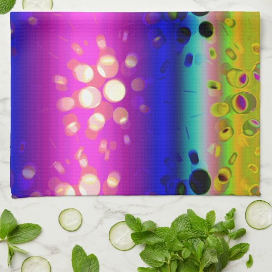 Abstraktes Muster Küchentuch (Gefaltet)