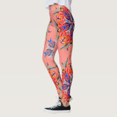 Abstraktes Muster (Lachs) Leggings (Links)