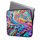 Abstraktes Muster Laptopschutzhülle (Vorderseite Links)