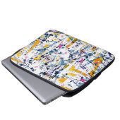 Abstraktes Muster Laptopschutzhülle (Vorne Knopf)