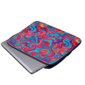 Abstraktes Muster Laptopschutzhülle (Vorne Knopf)