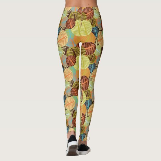 Abstraktes Muster Leggings (Rückseite)
