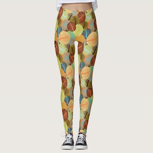 Abstraktes Muster Leggings (Vorderseite)
