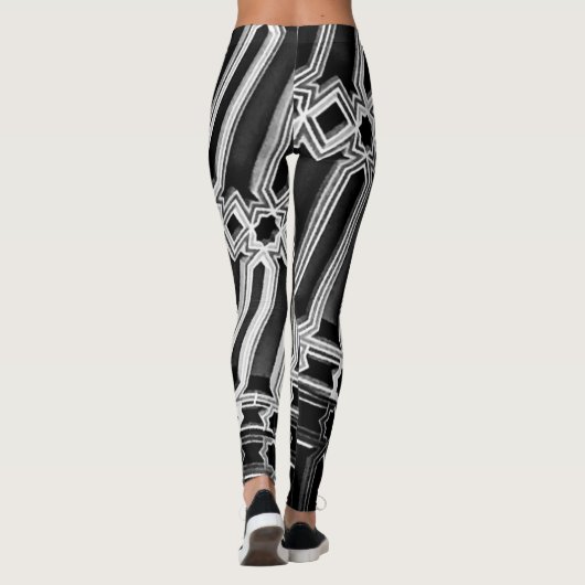 Abstraktes Muster Leggings (Rückseite)
