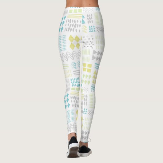 Abstraktes Muster Leggings (Rückseite)