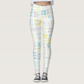 Abstraktes Muster Leggings (Vorderseite)