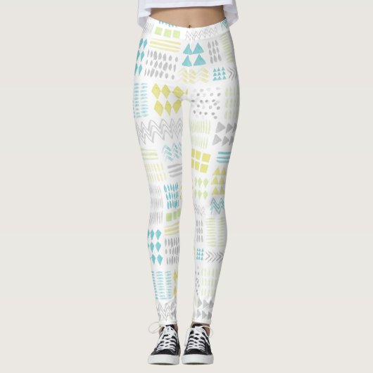 Abstraktes Muster Leggings (Vorderseite)