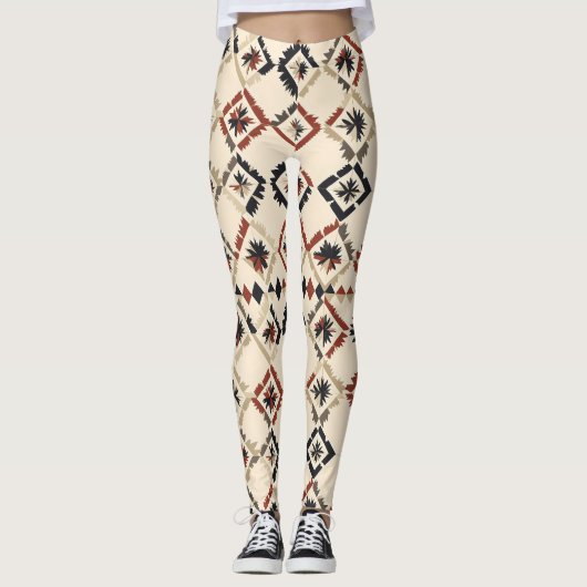 Abstraktes Muster Leggings (Vorderseite)