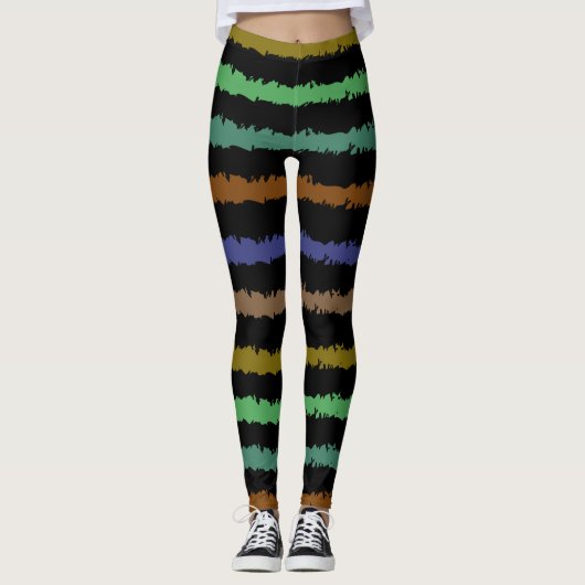 Abstraktes  Muster Leggings (Vorderseite)