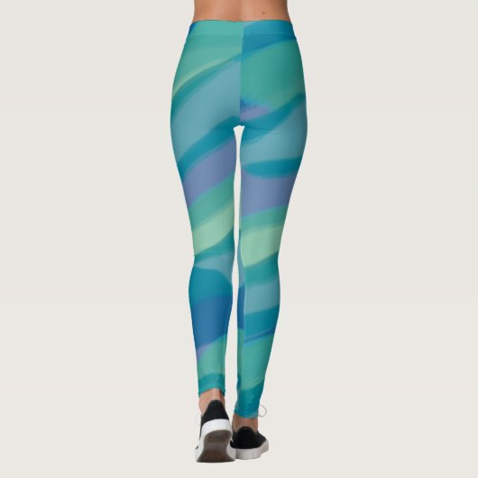 Abstraktes Muster Leggings (Rückseite)