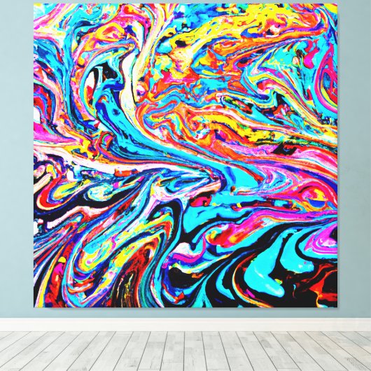 Abstraktes Muster Leinwanddruck (Insitu (Holzboden))