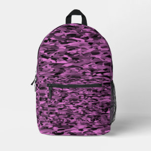 Abstraktes Muster Lila Bedruckter Rucksack